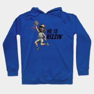 HE IS RIZZIN BLACK JESUS Hoodie